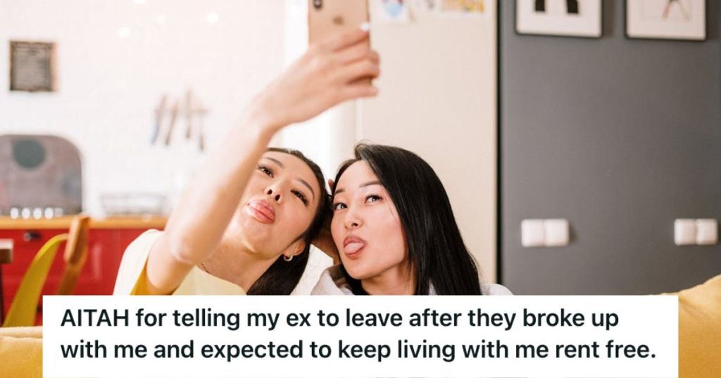 Two women taking a selfie on a couch