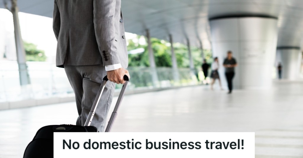 Businessman traveling with luggage