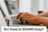 His Boss Would Get Mad Whenever He Wasn’t Typing Aggressively, So This Man Thought Of A Smart And Creative Way To Shut Him Up
