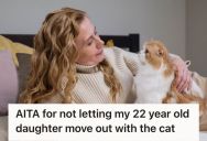 Daughter Wants To Take Her Cat With Her When She Moves Out, But Mom Thinks The Cat Should Stay In The Family Home