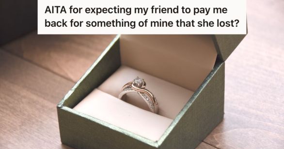 A beautiful ring in a box