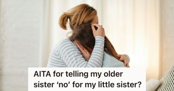 Younger girl crying to a woman who's hugging and comforting her