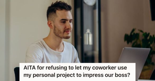 Man working on his computer at home
