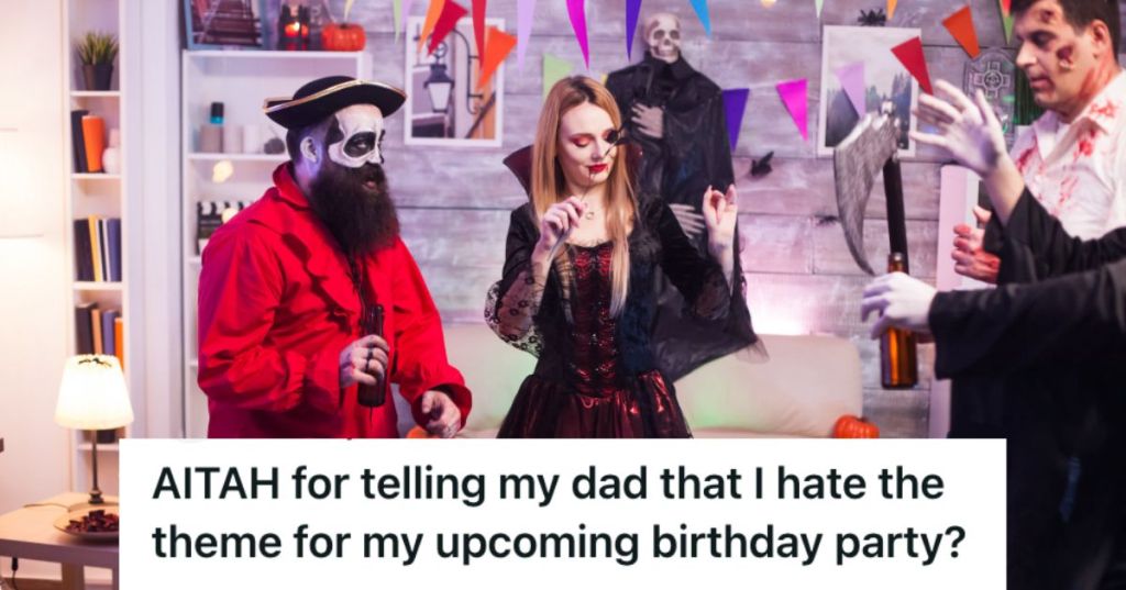 Halloween costume party where people are dressed up