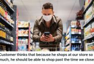 A Customer Wouldn’t Finish His Shopping Despite The Store’s Closing, So This Woman Made Him Understand Why He Had To Leave