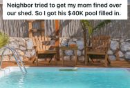 Neighbor Tried To Report Them For An “Illegal Shed,” But A Little Investigation Proved He Was The One Breaking The Rules