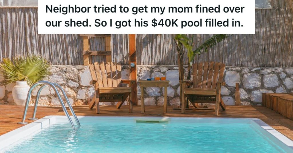 Small awimming pool in the neighborhood