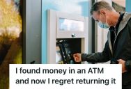 Man Found Unclaimed $300 At An ATM, But When He Brought It Back To The Bank, He Regretted It