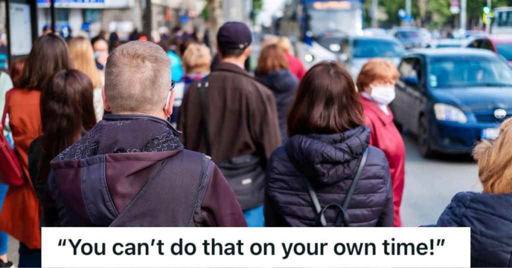 A huge crowd on the street