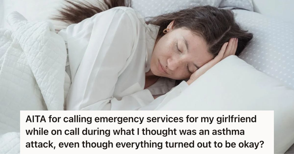 Woman sleeping on her bed