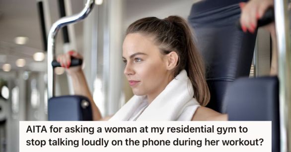 Woman working out in the gym