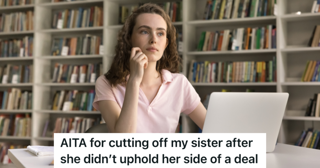 teen girl lost in thought as she studies in the library