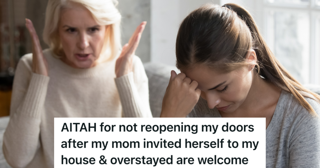 young woman and mom arguing