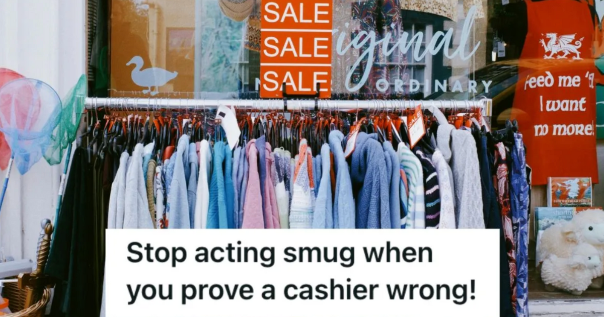 Clothes on sale displayed outside the store