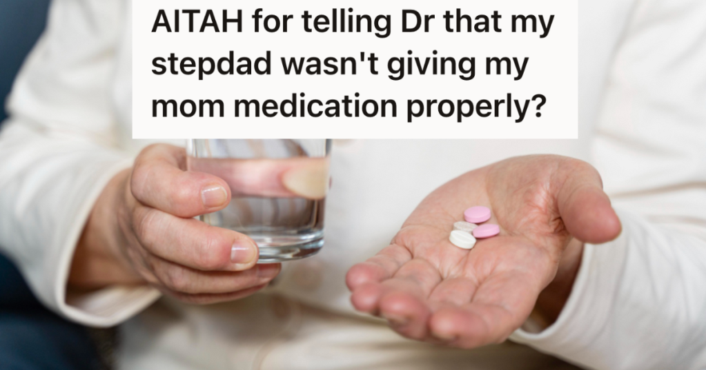 Person holding a glass of water and some tablets on their hand