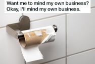 Man At Pub Realizes That One Of The Restroom Stalls Is Out Of Toilet Paper, But When He Tries To Warn Another Man, He’s Really Rude