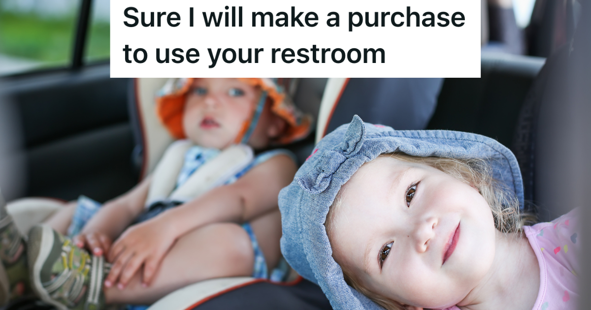 happy baby and toddler in a car