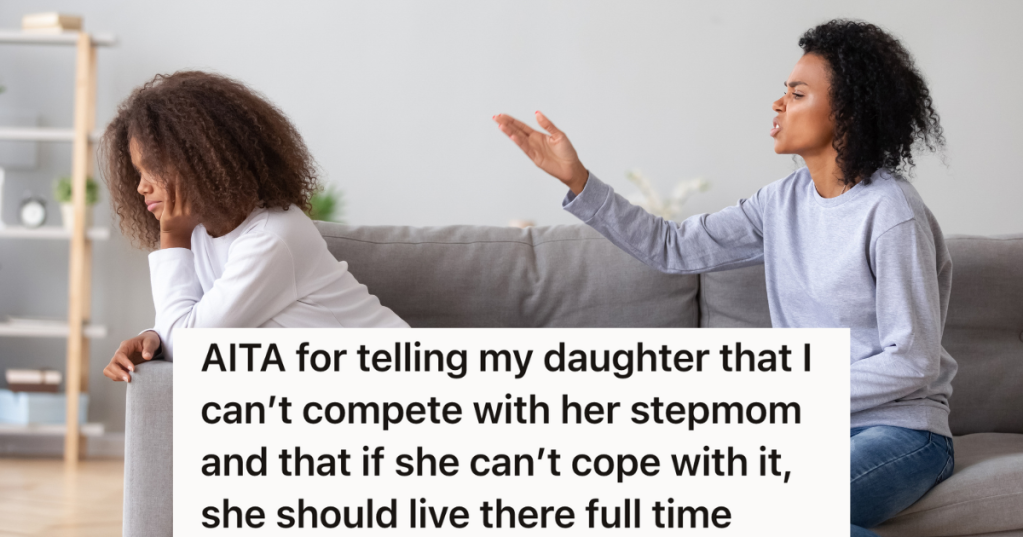 mom yelling at teenage daughter