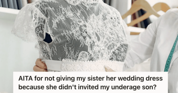 Designer creating wedding dress in studio