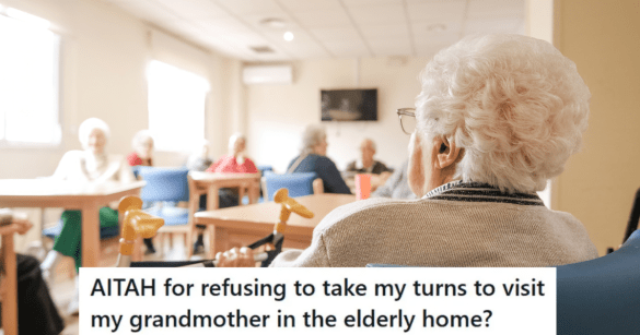 elderly woman in a nursing home