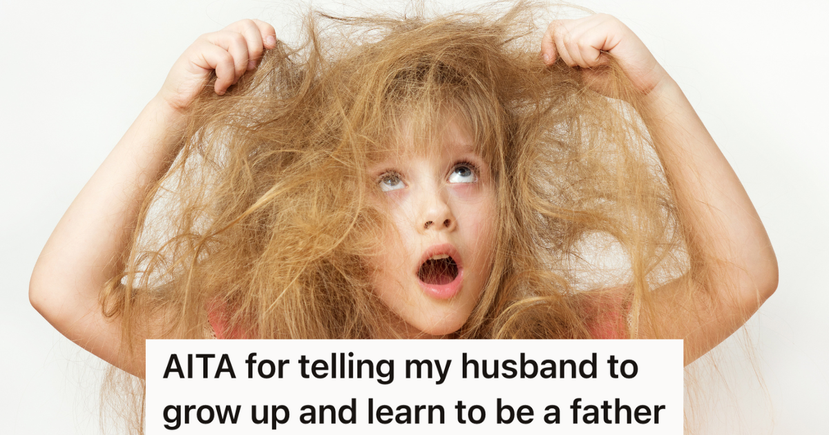 little girl with horribly tangled blond hair