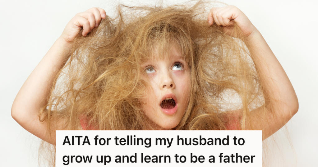 little girl with horribly tangled blond hair