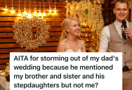 Dad Fails To Mention His Son’s Name In His Wedding Speech, So His Son Stormed Out Of The Ceremony And Refused To Go Back