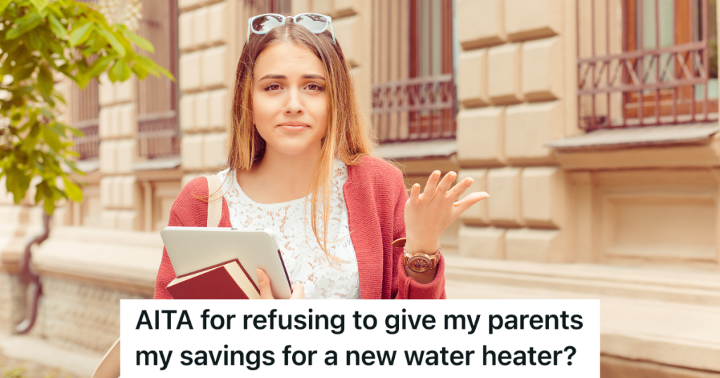 confused college student holding books