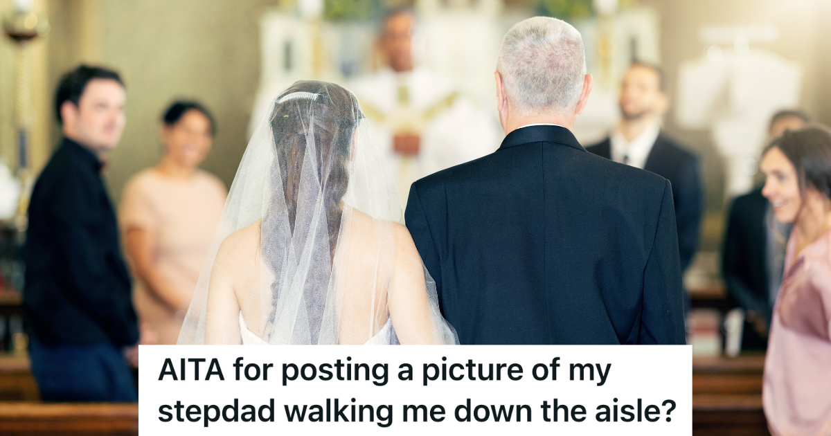father walking daughter down the aisle at her wedding