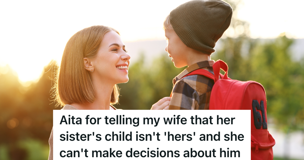 Woman Spends Almost All Of Her Time With Her Nephew, And The Boys Mother Is Starting To Get Annoyed woman smiling at little boy in a hat and backpack