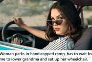 Woman Needed To Park In A Handicapped Parking Spot To Help Her Grandma, But Someone Else Took The Last One