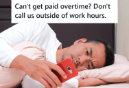 His Horrible Boss Called Him With A Question In The Middle Of The Night, So He Refused To Help Her
