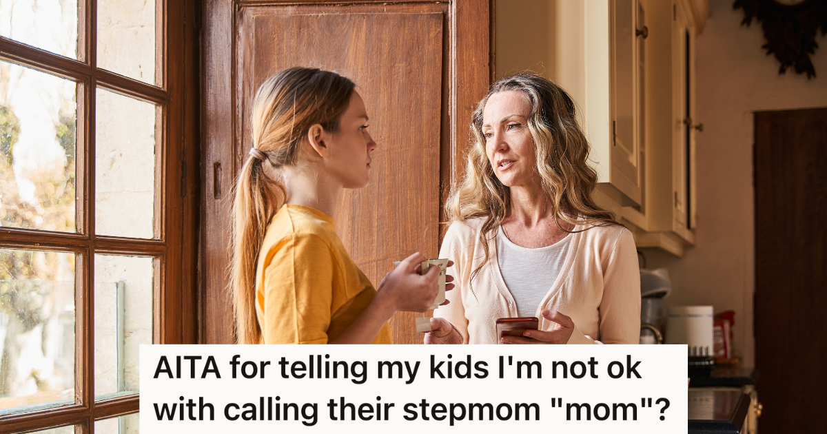 mother and teenage daughter talking in the kitchen