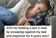 Teen Girl Sees Texts Between Her Dad And Stepmom That She Wasn’t Supposed To See, And Now She Doesn’t Think She Can Ever Forgive Them