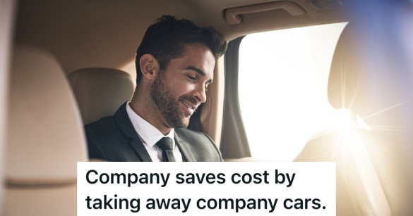 businessman in the backseat of a car