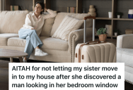 Creepy Man Was Outside His Sister’s Apartment, So Her Brother And His Wife Let Her Stay With Them Temporarily… But Not Long Term