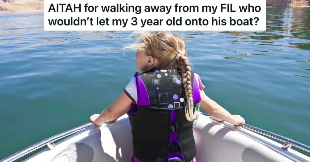 little girl on a boat looking at the lake