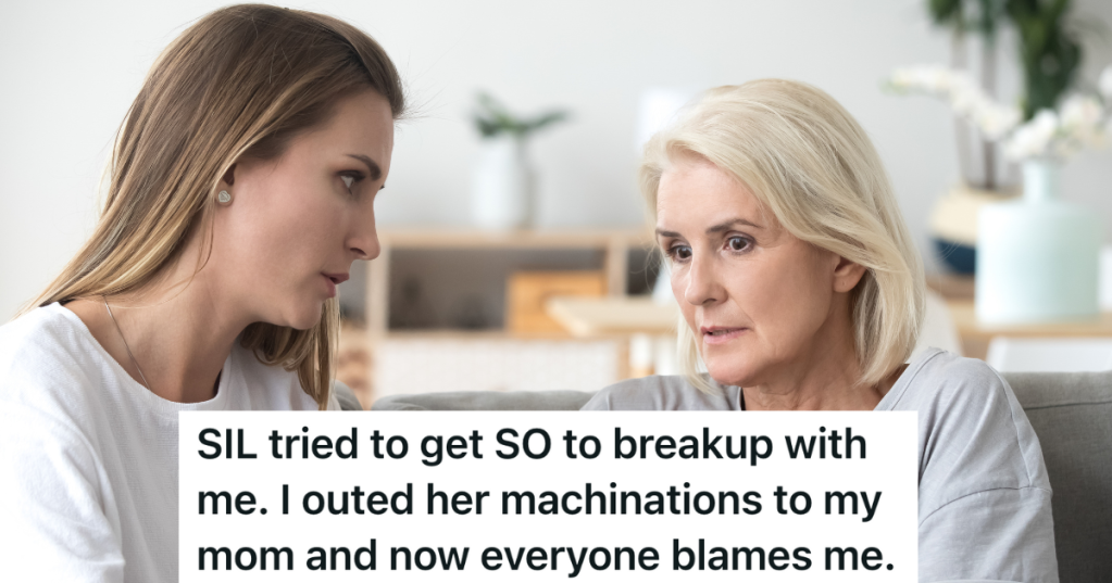 woman talking to her mom about something serious