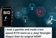 Bidding In An Online Auction Started Out As Fun, But It Quickly Became A Game To Get The Highest Bidder To Overpay