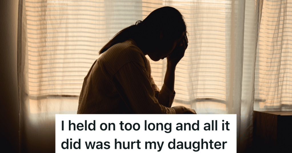 Silhouette of young woman feeling sad