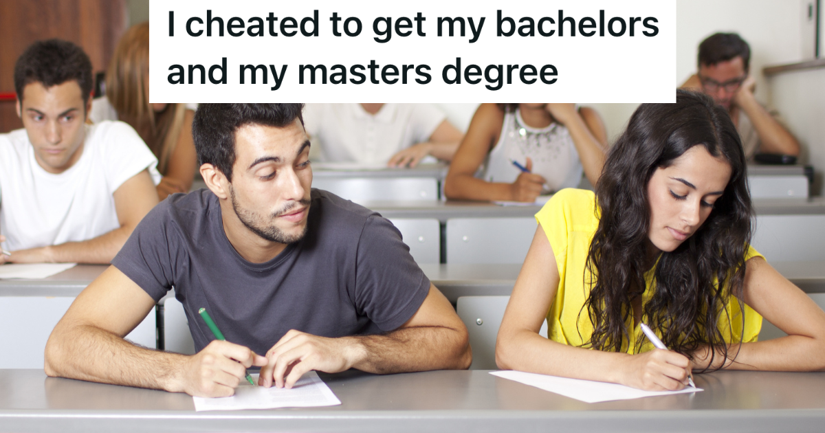 student looking at another student's test