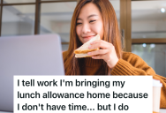 She Was Hardly Packing Anything For Lunch, So Her Wife Started Bringing Home Lunch From The Restaurant Where She Worked