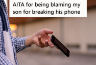 Clumsy Teen Kept Asking For A Phone Case, But His Parent Refused To Get One For Him, And The Phone Got Damaged