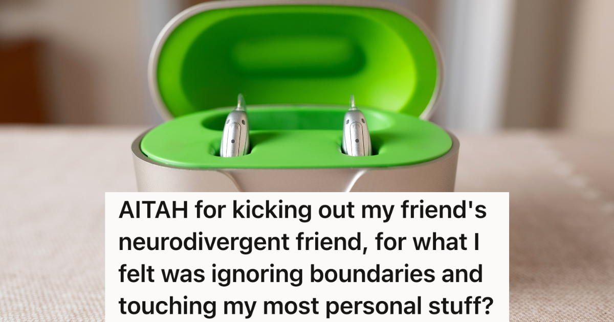 hearing aids charging in a green and white case