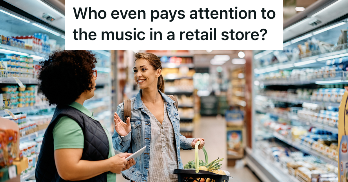 customer talking to store employee