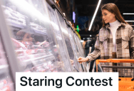 Customer Has Trouble Finding A Product At The Grocery Store, But She Doesn’t Seem To Accept The Employee’s Explanation