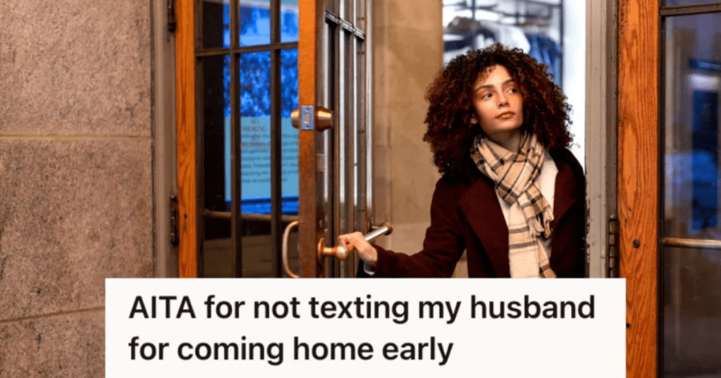 woman opening the door to her home