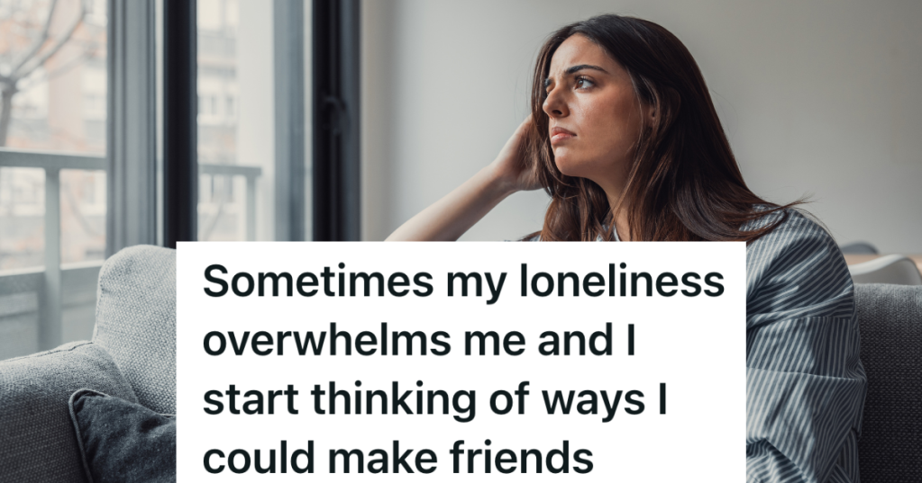 sad woman looking out the window