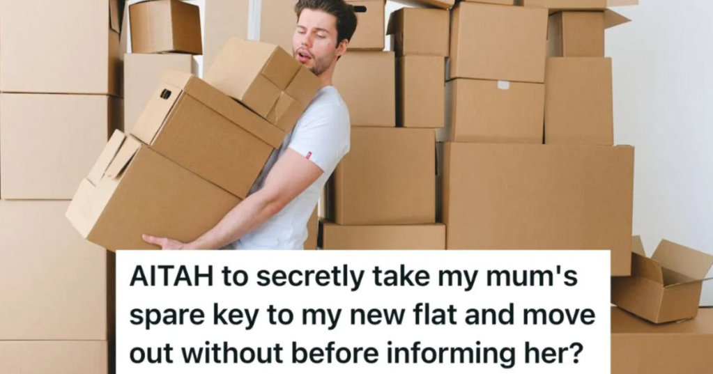 man carrying cardboard boxes