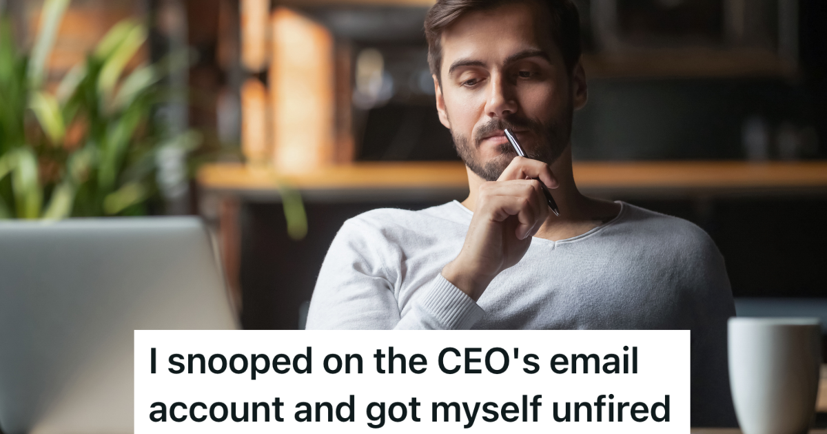 Employee Slacked Off At Work And Nobody Seemed To Care, But Then They Had A Hunch They Were Going To Get Fired man looking at a laptop and thinking